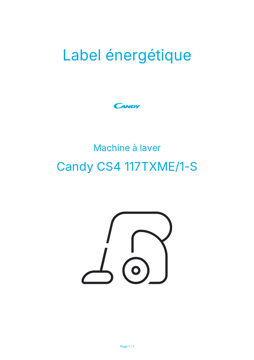 Image de la première page du manuel de l'appareil CS4 117TXME/1-S