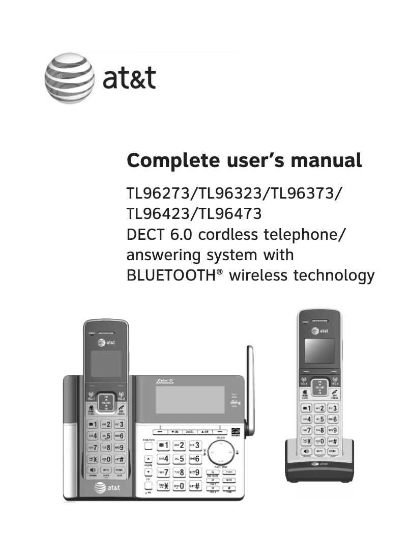 Page 1 of the manual User Manual AT&T TL96273