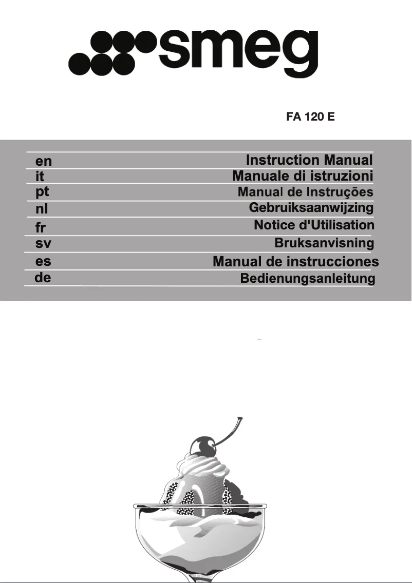 Image de la première page du manuel de l'appareil FA120E