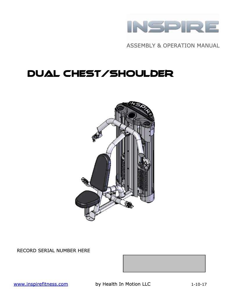 Página 1 del manual Manual de usuario Inspire Dual Chest/Shoulder