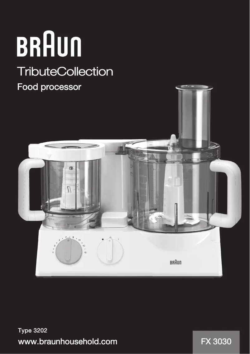 Page n°1 - Manuel utilisateur Braun FX 3030