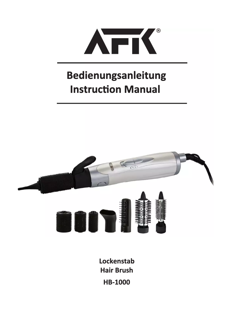 Image de la première page du manuel de l'appareil HB-1000