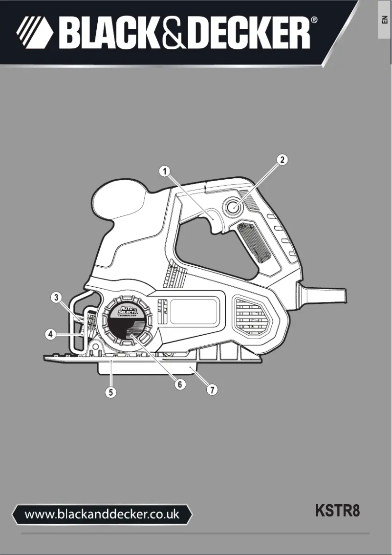 Page 1 de la notice Manuel utilisateur Black & Decker KSTR8K