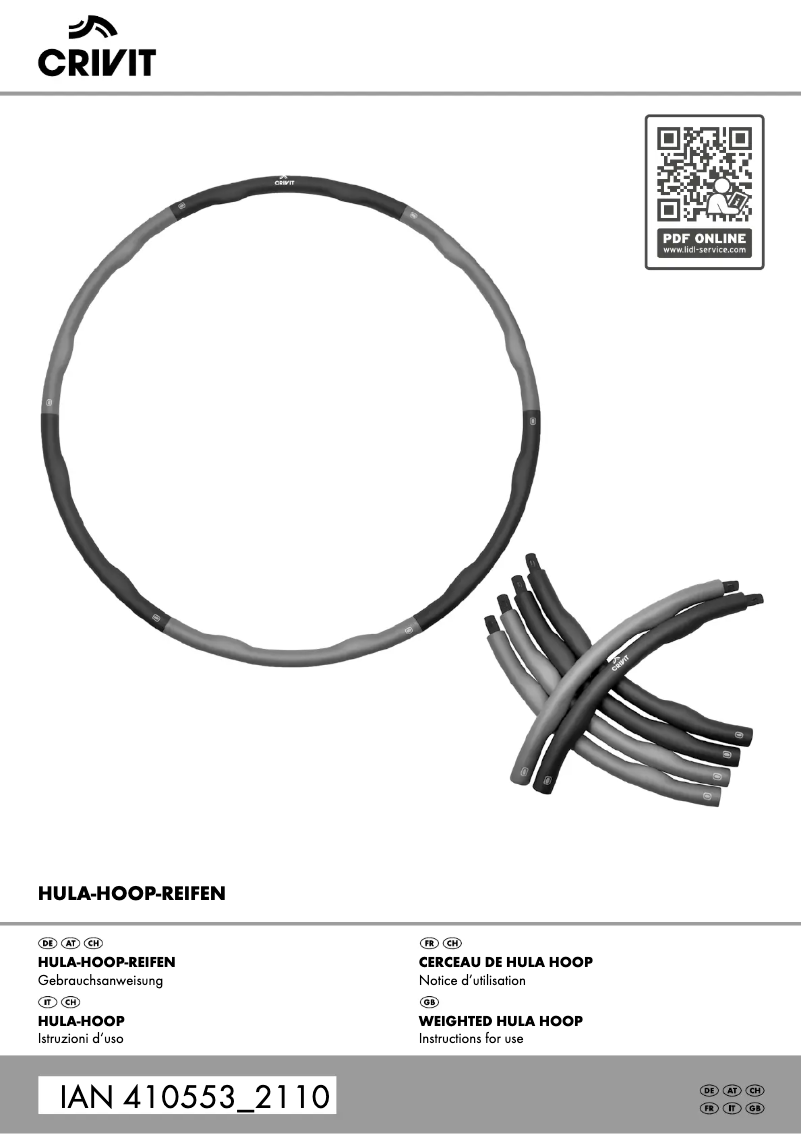 Page n°1 - Manuel utilisateur Crivit IAN 410553