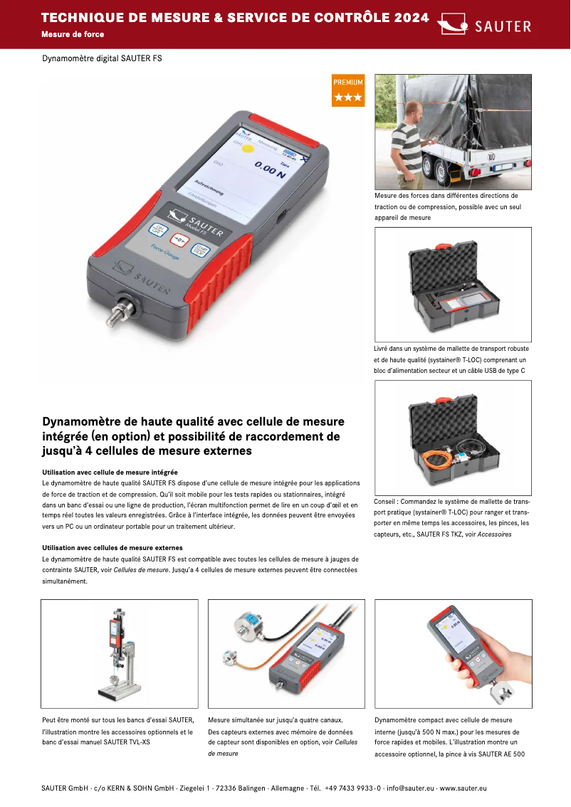 Page 1 de la notice Brochure Kern FS 2-20