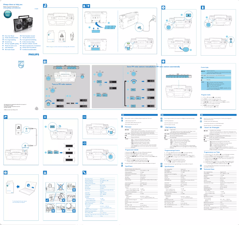 Page 1 de la notice Manuel utilisateur Philips OS685
