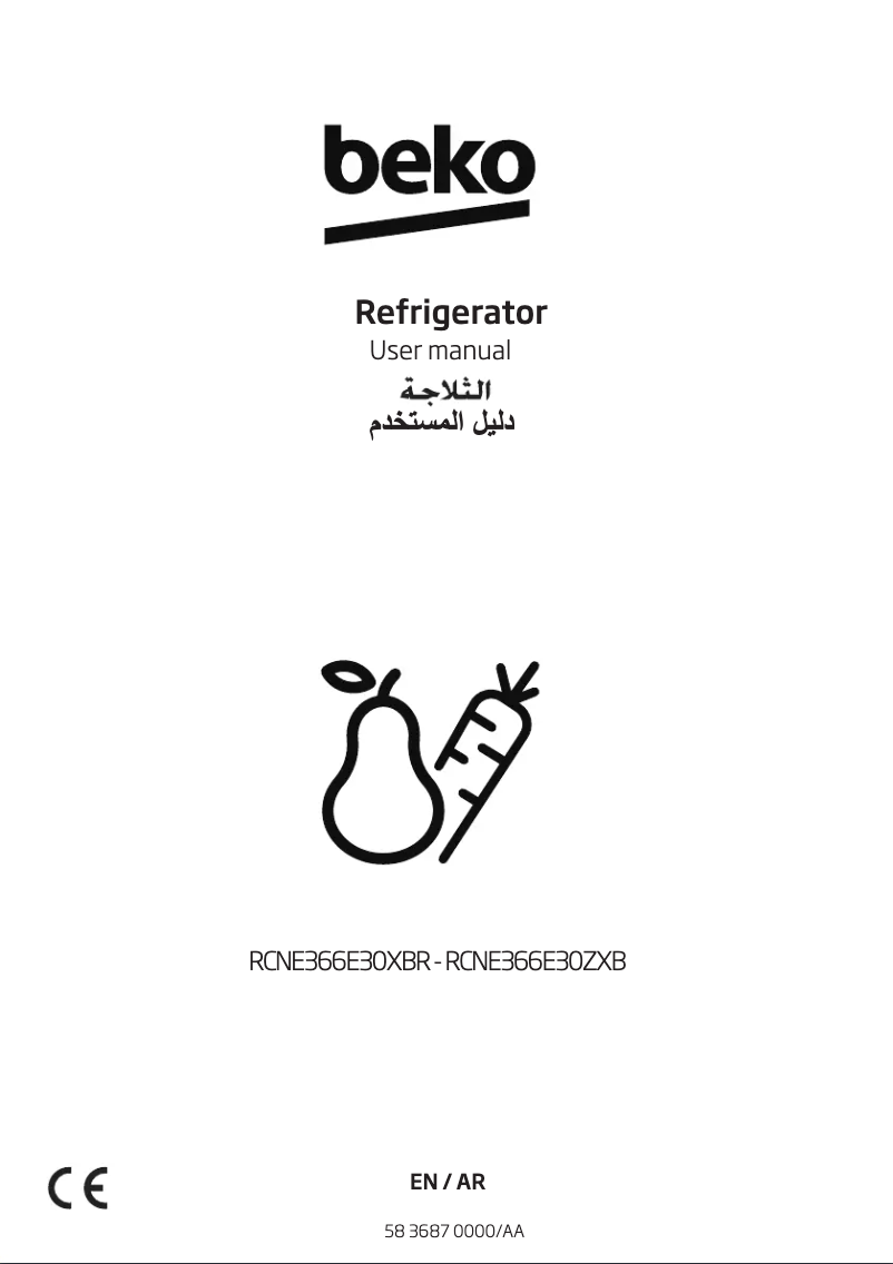 Image de la première page du manuel de l'appareil RCNE366E30XBR