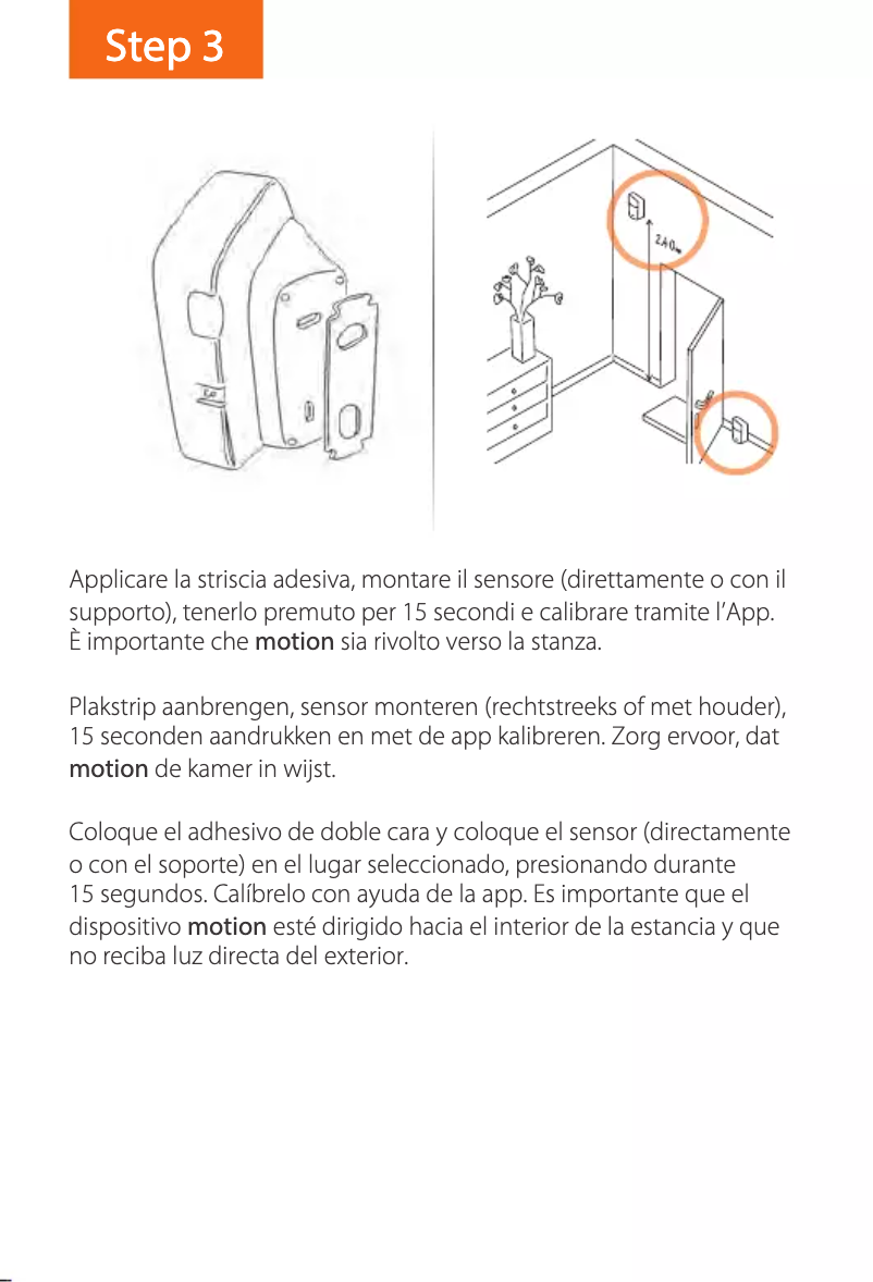 Page 1 de la notice Manuel utilisateur Gigaset Motion Sensor ONE X