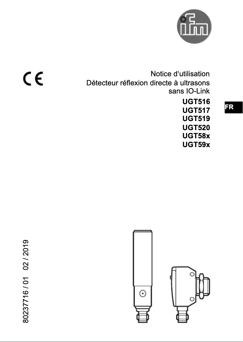 Page n°1 - Manuel utilisateur IFM UGT519