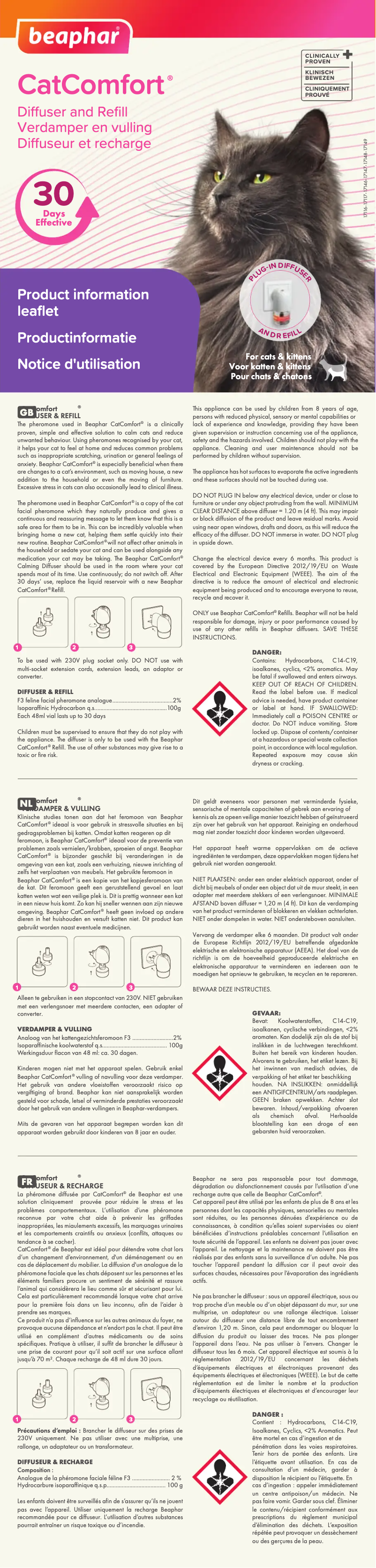 Página 1 del manual Manual de usuario Beaphar CatComfort