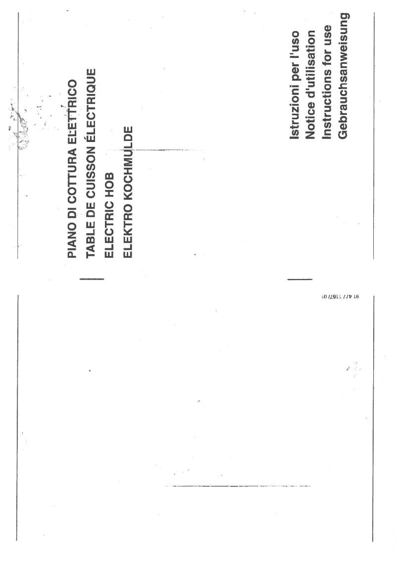 Page n°1 - Manuel utilisateur Smeg SB805