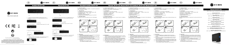 Page n°1 - Manuel utilisateur Icy Box IB-377-C31