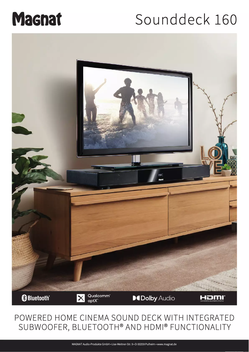Page 1 de la notice Fiche technique Magnat Sounddeck 160