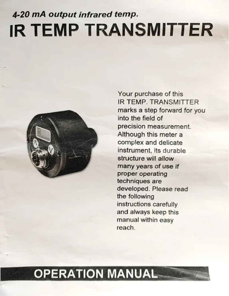 Page n°1 - Manuel utilisateur PCE Instruments PCE-IRT 10