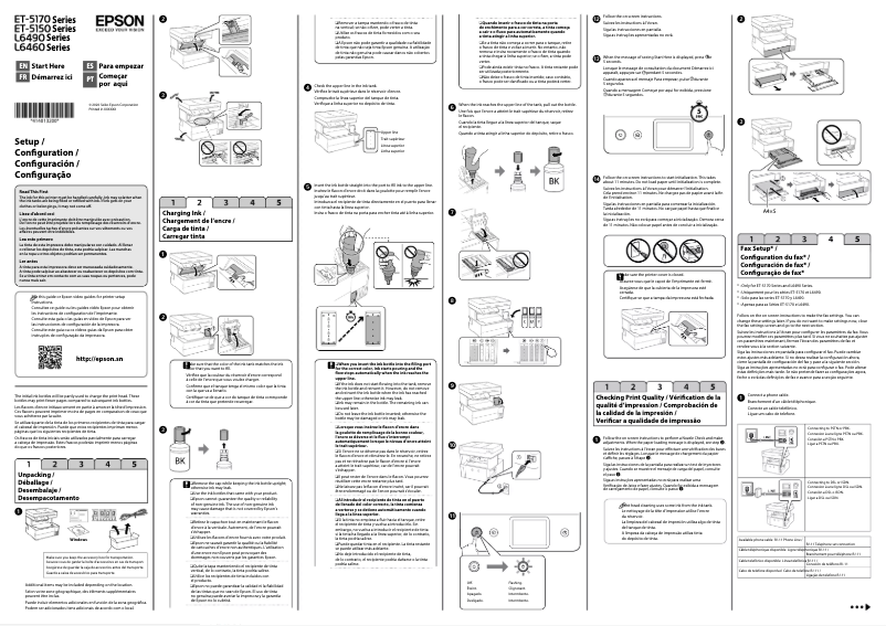 Page n°1 - Guide d'installation Epson EcoTank ET-5170