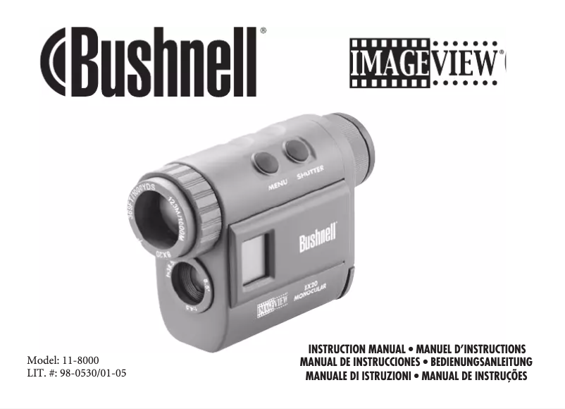 Page n°1 - Manuel utilisateur Bushnell Imageview 118000