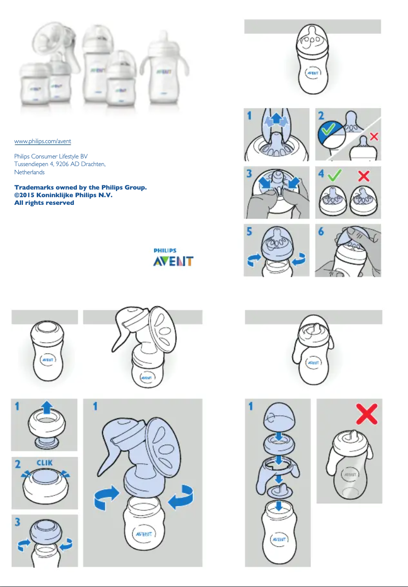 Page 1 de la notice Manuel utilisateur Philips AVENT SCD628