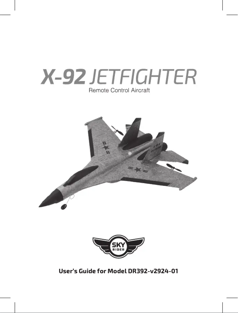 Page 1 de la notice Manuel utilisateur Sky Rider DR392