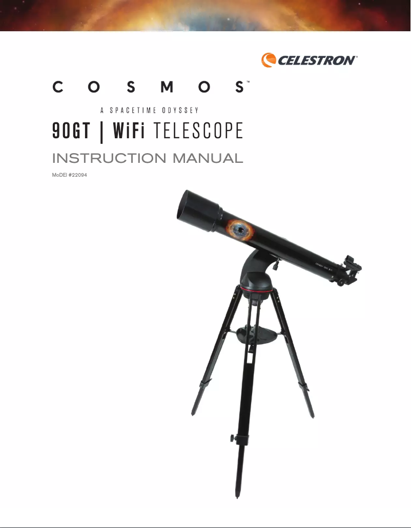 Page n°1 - Manuel utilisateur Celestron Cosmos 90GT WiFi