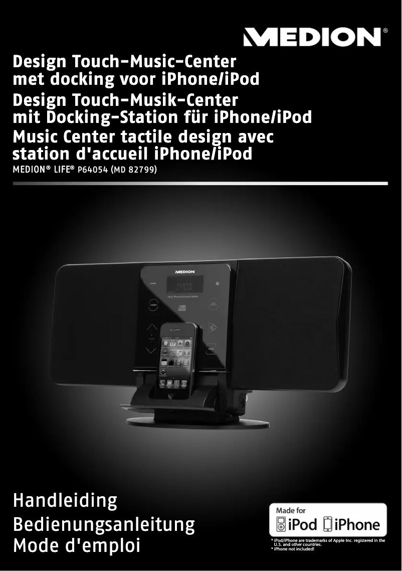 Page 1 de la notice Manuel utilisateur Medion MD 82799 LIFE P64054
