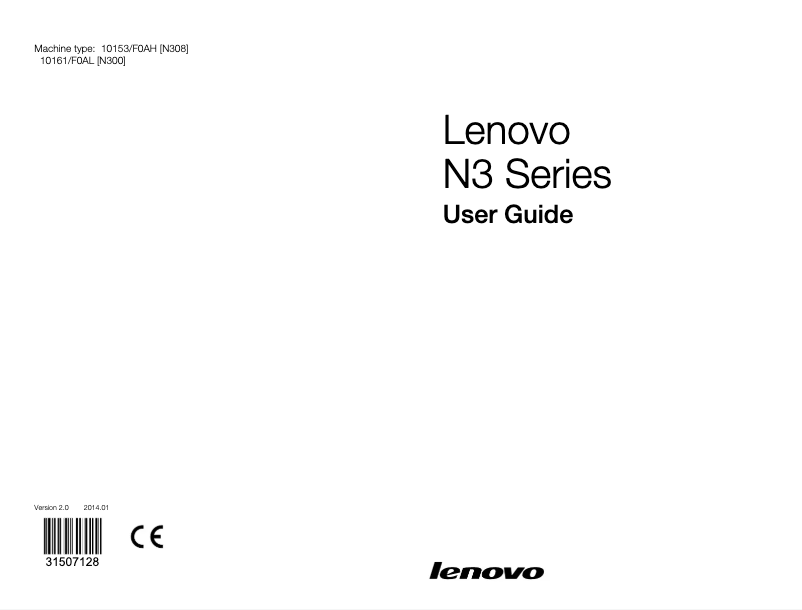 Page n°1 - Manuel utilisateur Lenovo N300