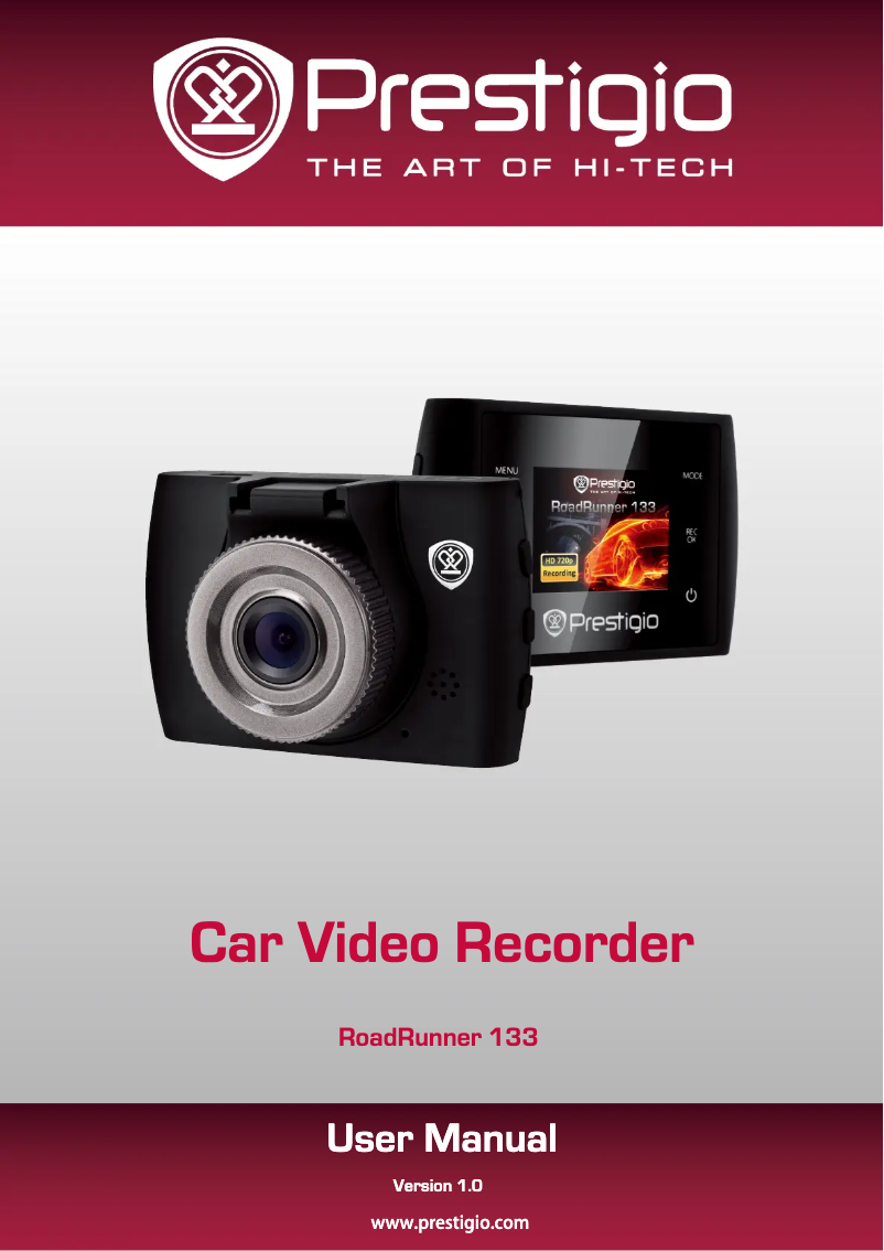 Página 1 del manual Manual de usuario Prestigio RoadRunner 133
