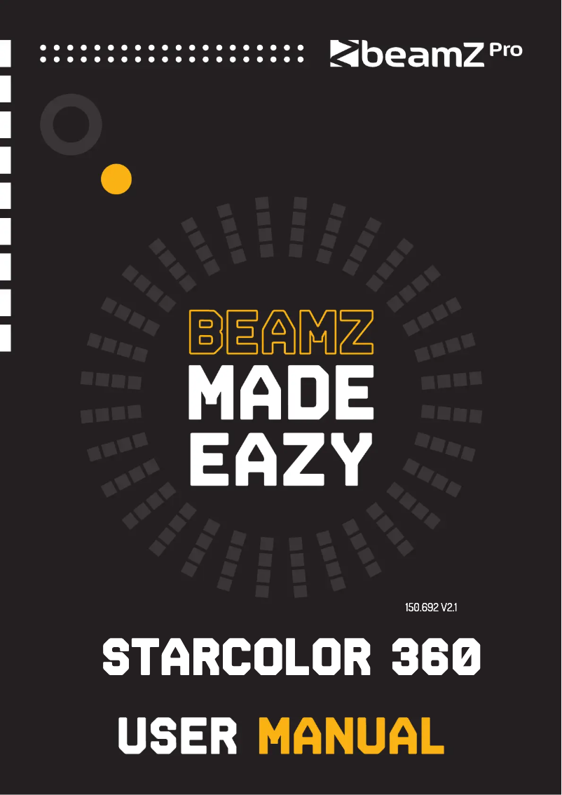 Page n°1 - Manuel utilisateur BeamZ StarColor 360