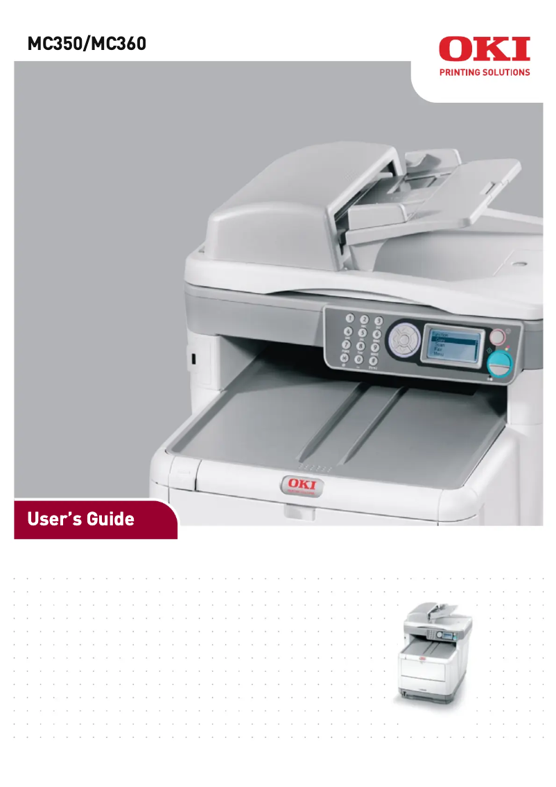 Page 1 de la notice Manuel utilisateur OKI MC350