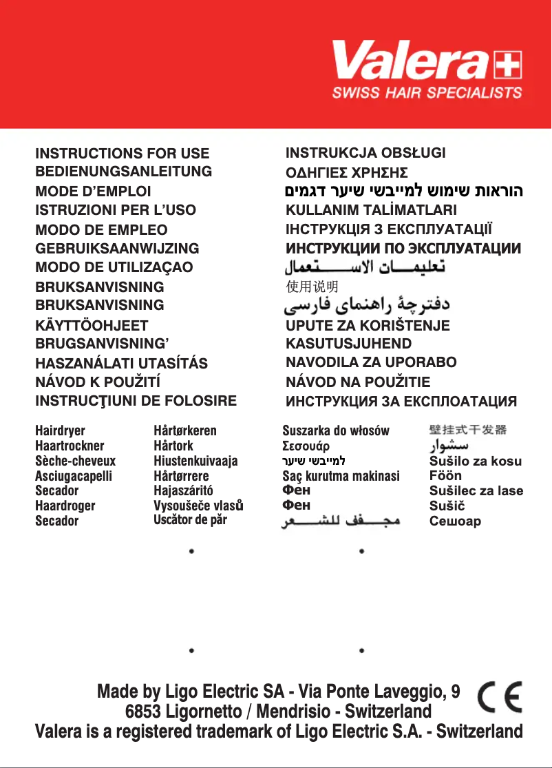 Page 1 de la notice Manuel utilisateur Valera SXJ 7700 D RC