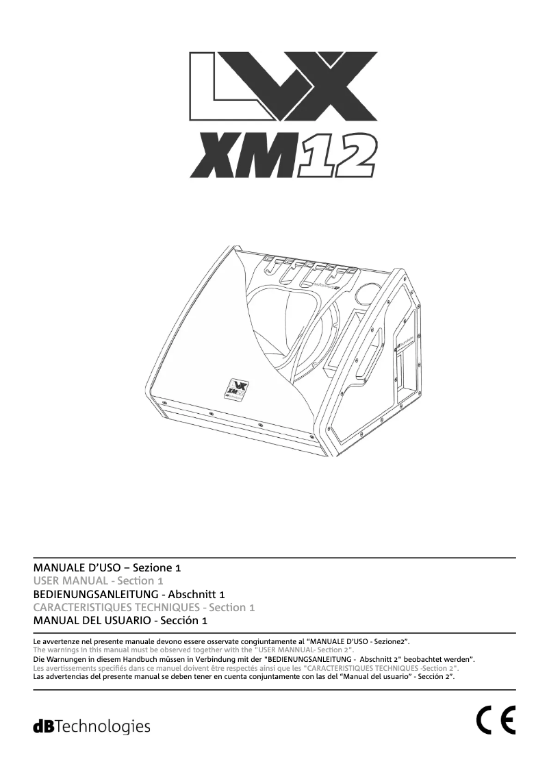 Image de la première page du manuel de l'appareil LVX XM 12