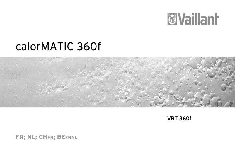 Page 1 de la notice Manuel utilisateur Vaillant calorMATIC 360f