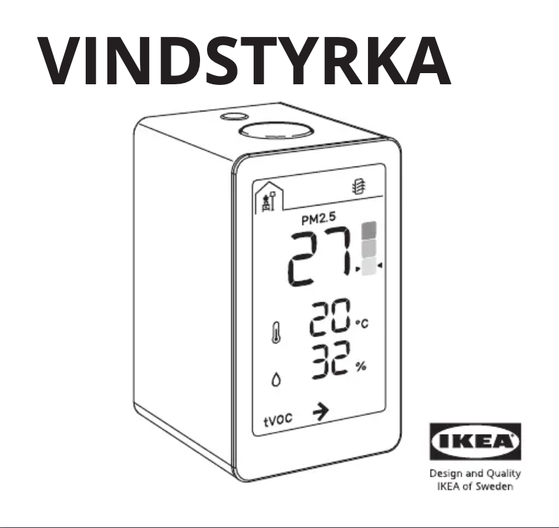 Image de la première page du manuel de l'appareil VINDSTYRKA 404.982.34