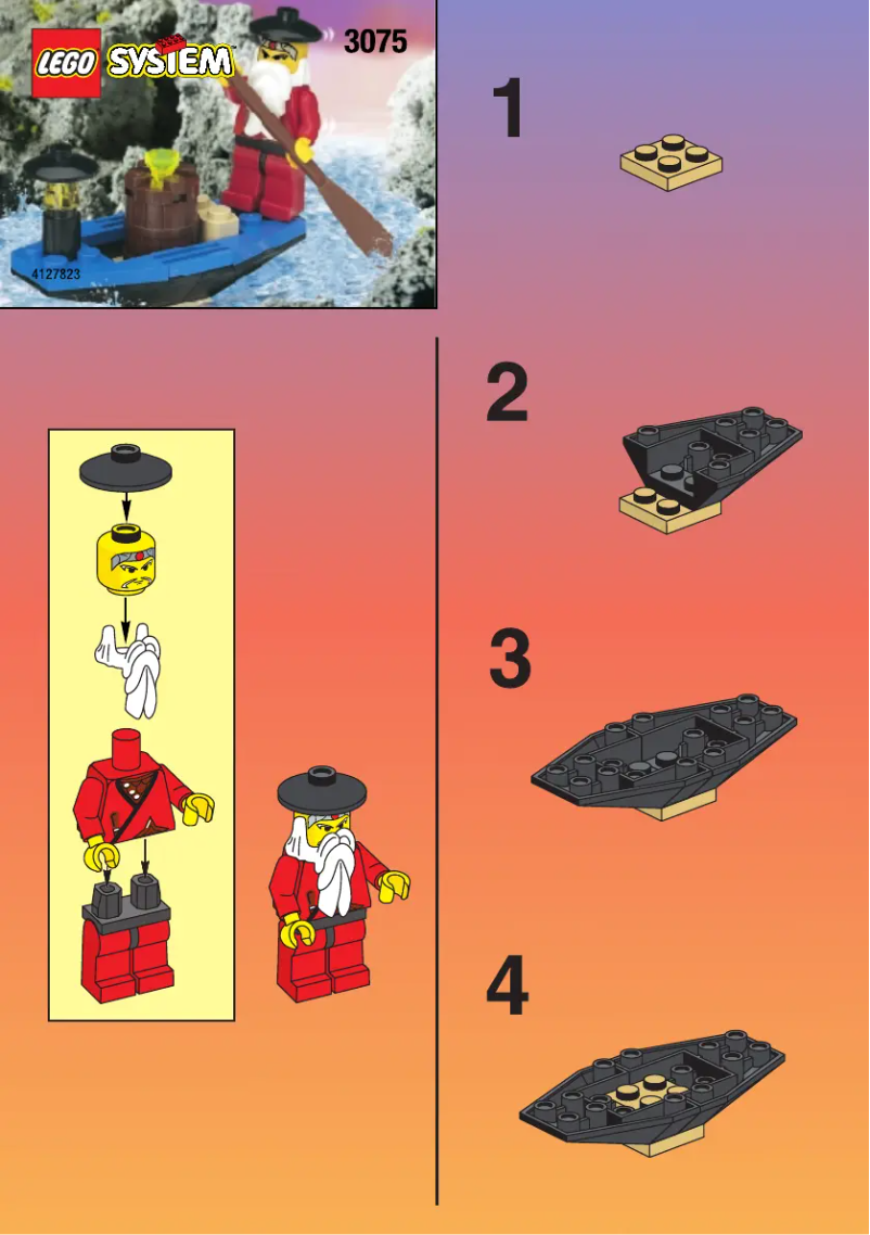 Page 1 de la notice Manuel utilisateur Lego NINJA MASTER BOAT