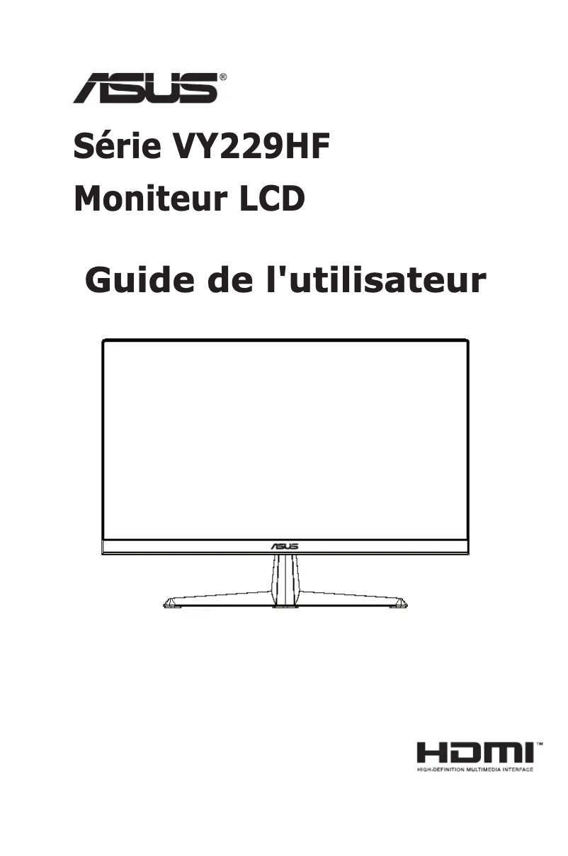 Image de la première page du manuel de l'appareil VY229HF