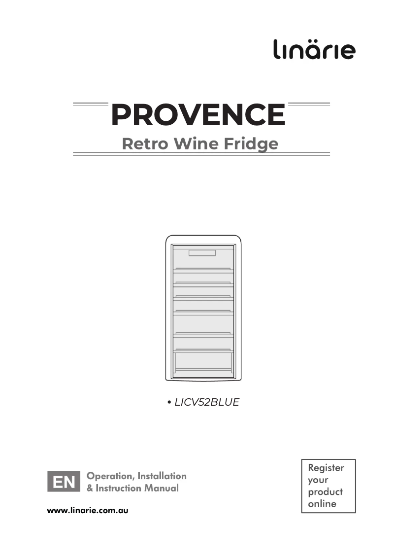 Page 1 de la notice Manuel utilisateur Linarie Provence LICV52