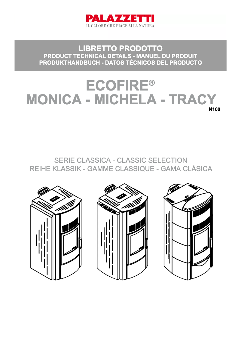 Page n°1 - Fiche technique Palazzetti Ecofire Michela