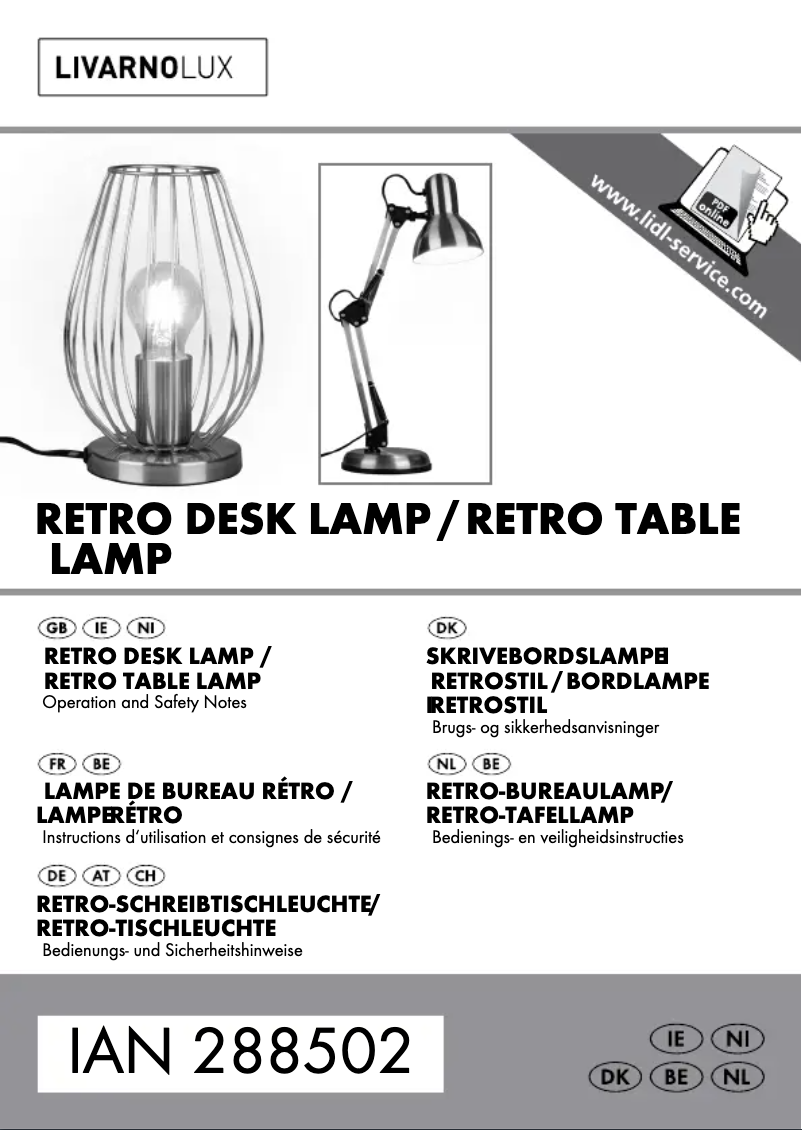 Image de la première page du manuel de l'appareil IAN 288502