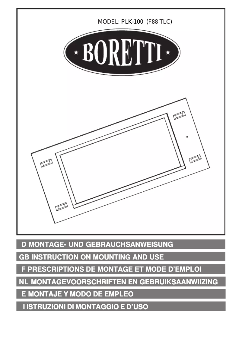 Image de la première page du manuel de l'appareil PLK100