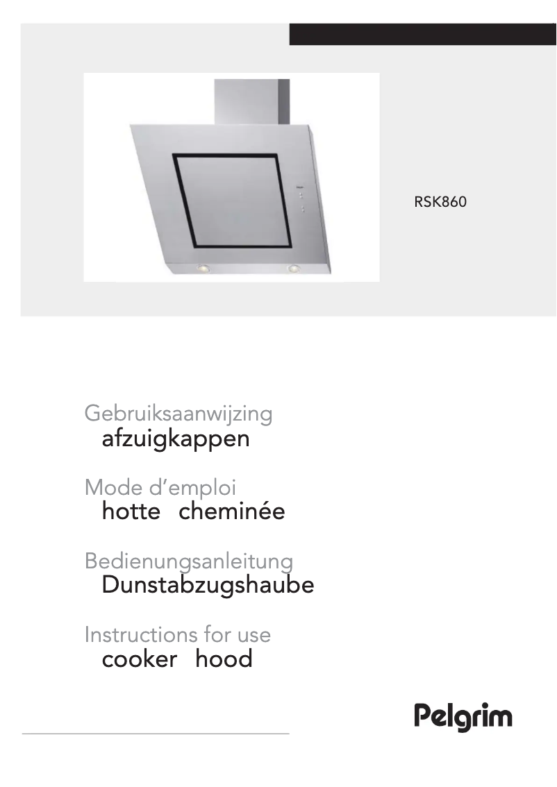 Image de la première page du manuel de l'appareil RSK860RVS