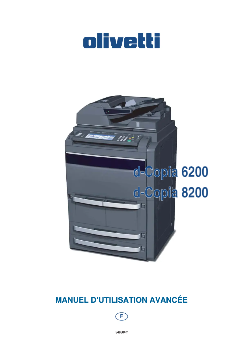 Page n°1 - Manuel utilisateur Olivetti d-Copia 6200