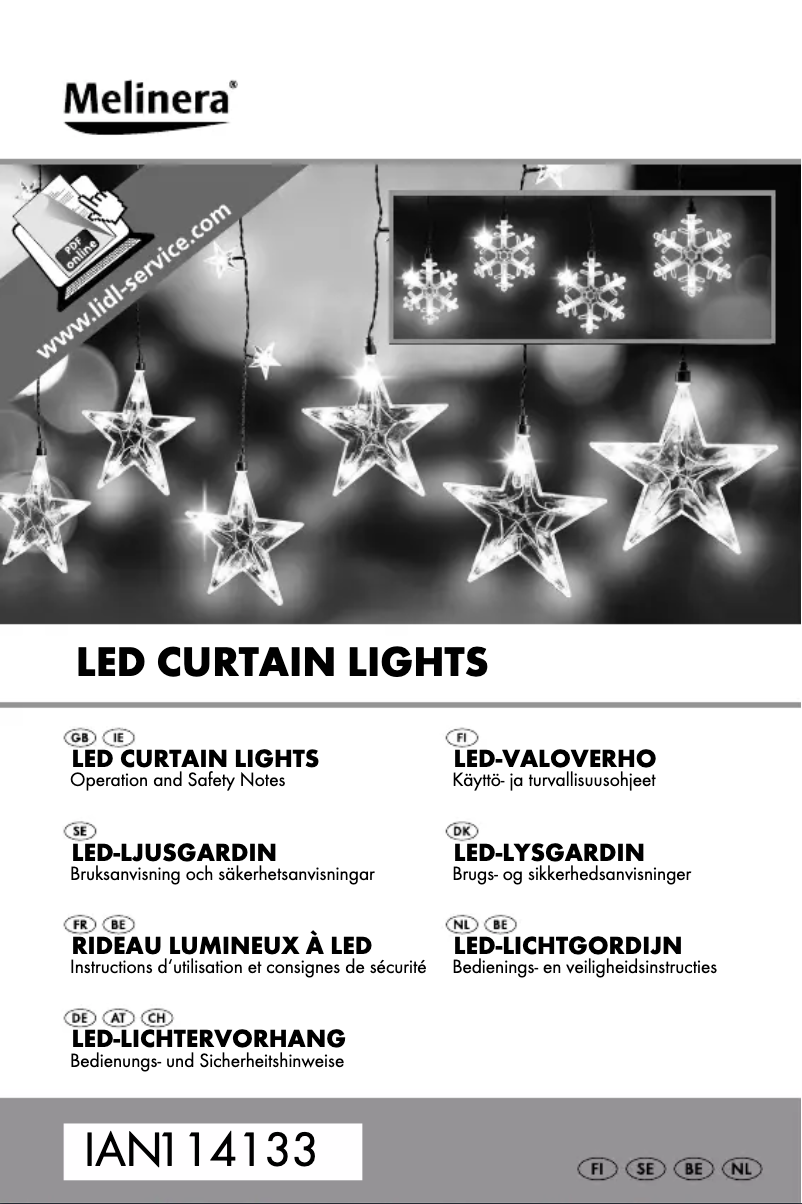 Page 1 de la notice Manuel utilisateur Melinera Z30171