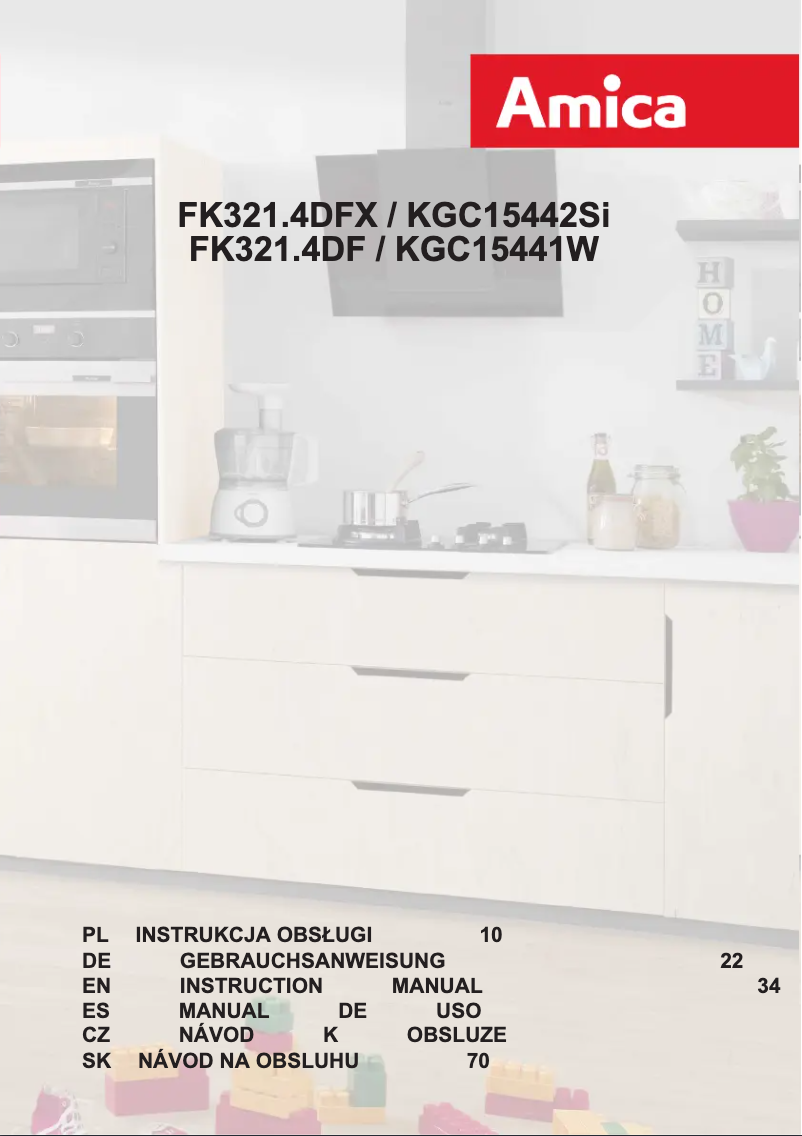 Page n°1 - Manuel utilisateur Amica FK321.4DF