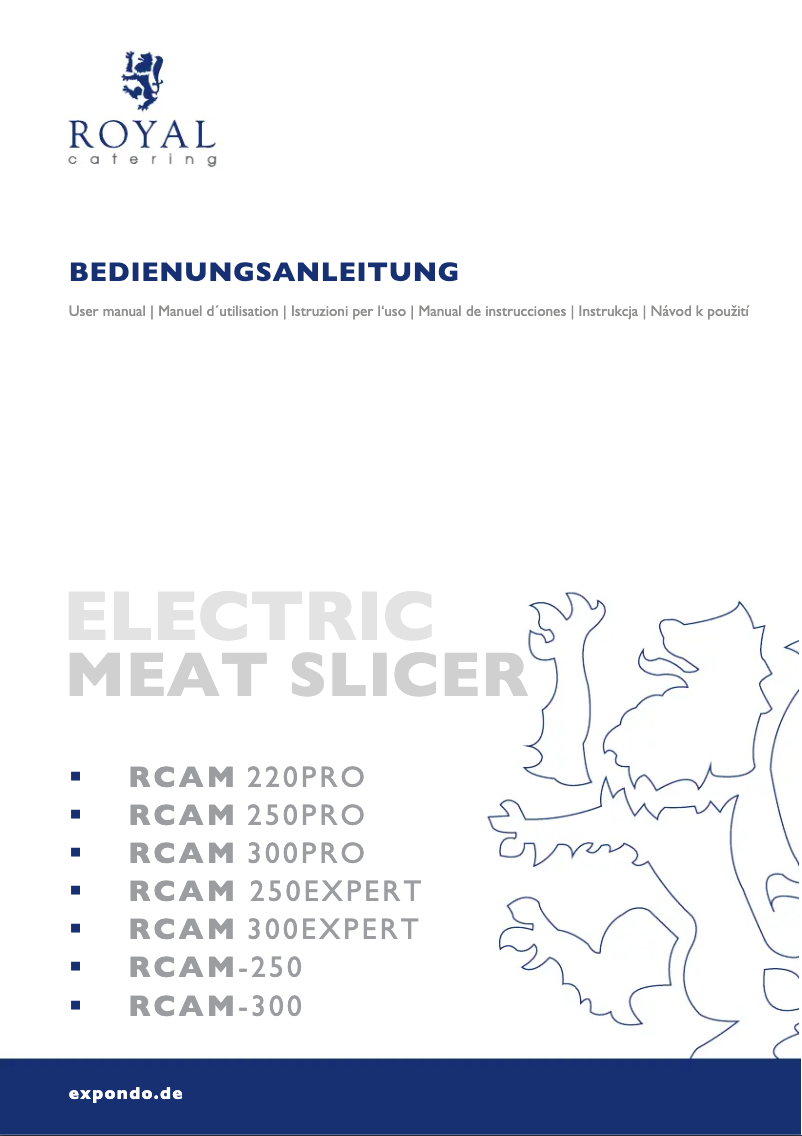 Page 1 de la notice Manuel utilisateur Royal Catering RCAM-300PRO