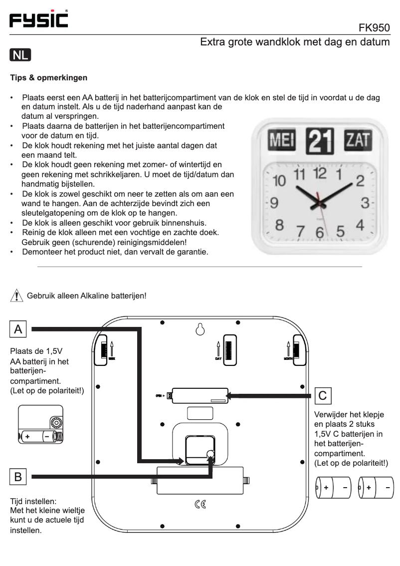Page 1 de la notice Manuel utilisateur Fysic FK950