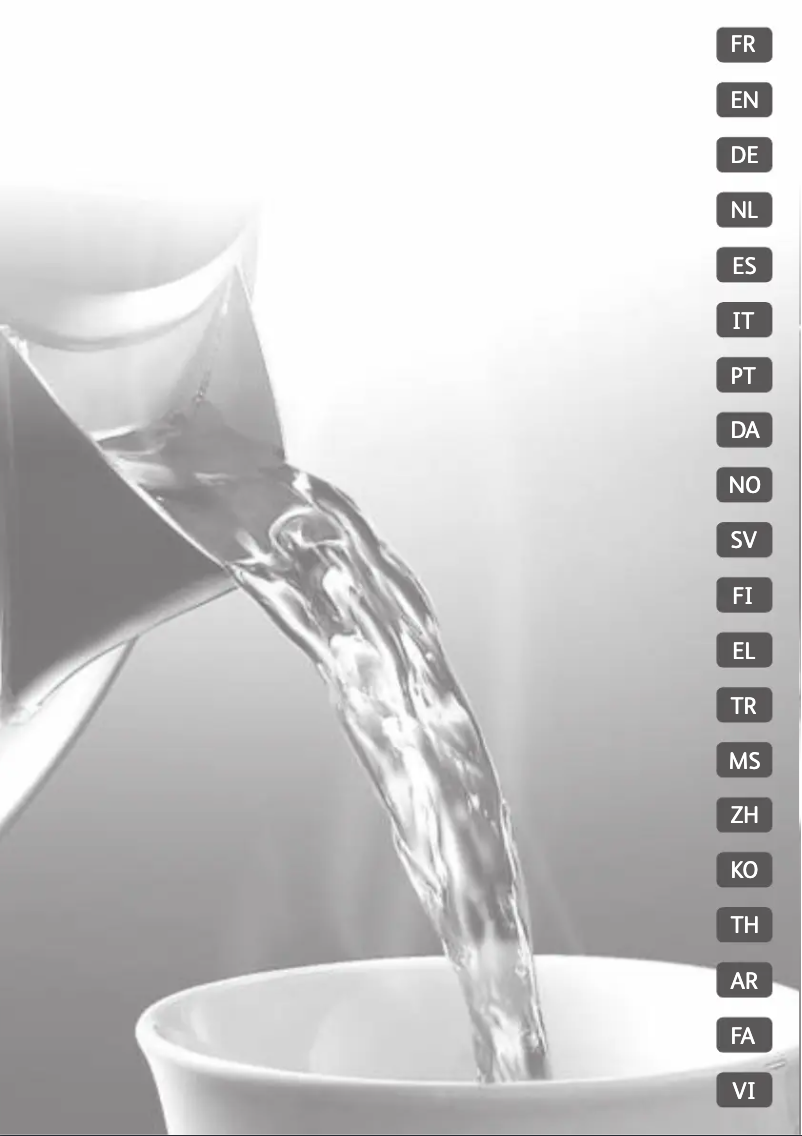 Image de la première page du manuel de l'appareil Safe'Tea KO2608