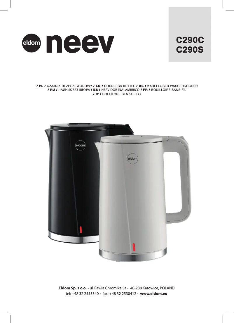 Image de la première page du manuel de l'appareil Neev C290C