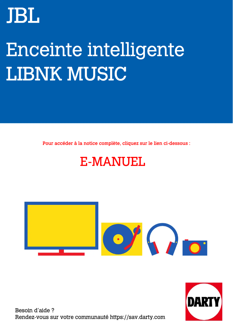 Image de la première page du manuel de l'appareil Link Music