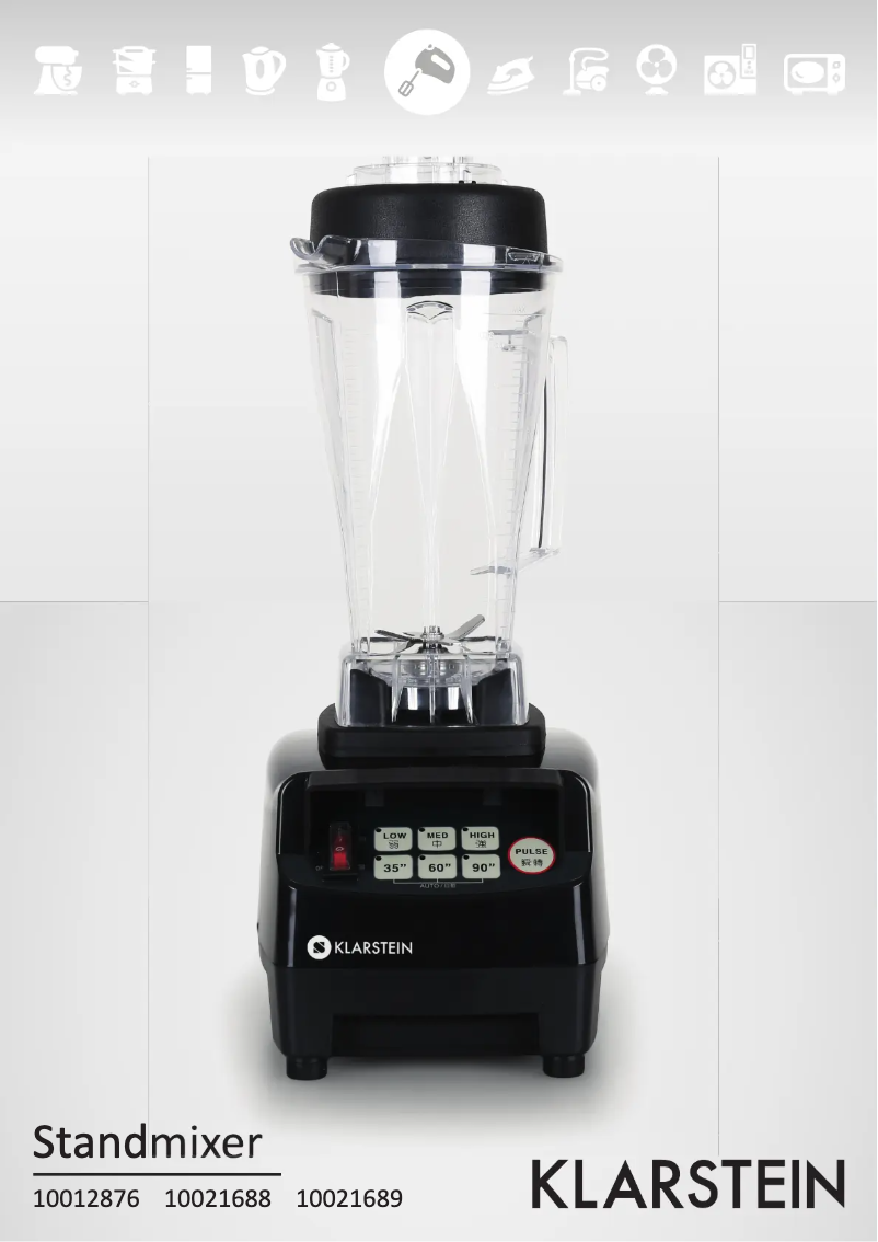 Page 1 de la notice Manuel utilisateur Klarstein 60001601