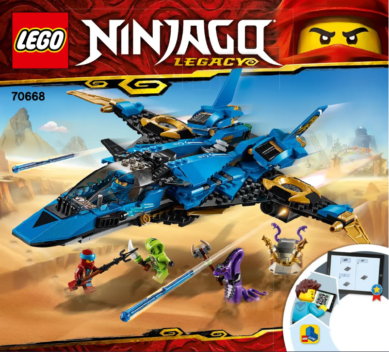 Page 1 de la notice Manuel utilisateur Lego Ninjago 70668