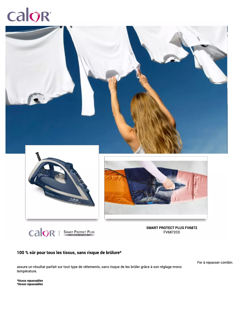 Image de la première page du manuel de l'appareil Smart Protect Plus FV6872